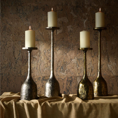 Modern European furniture - Antiqued Iron Candleholder S - www.oroa.com