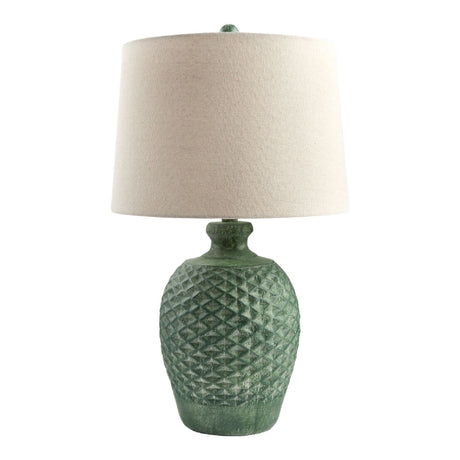 Modern European furniture - Green Cement Accent Table Lamp S - www.oroa.com