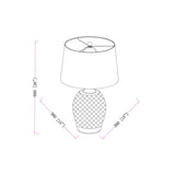 Modern European furniture - Green Cement Accent Table Lamp S - www.oroa.com