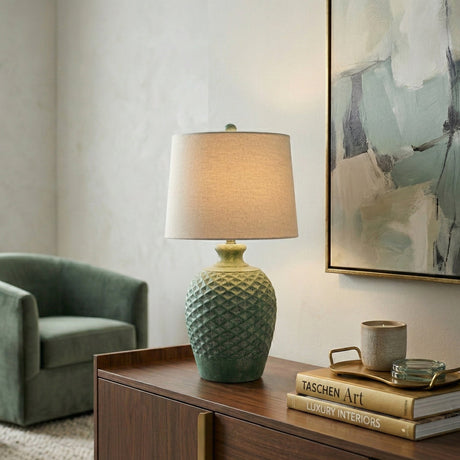 Modern European furniture - Green Cement Accent Table Lamp S - www.oroa.com