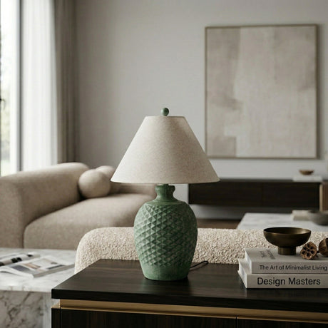 Modern European furniture - Green Cement Accent Table Lamp L - www.oroa.com