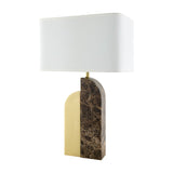 Modern European furniture - Black Marble Accent Table Lamp - www.oroa.com