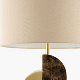 Modern European furniture - Black Marble Accent Table Lamp - www.oroa.com