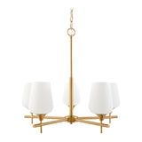 Modern European furniture - 5-Light Glass Chandelier - www.oroa.com