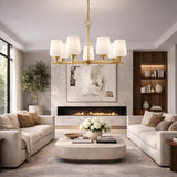 Modern European furniture - 5-Light Glass Chandelier - www.oroa.com