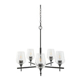 Modern European furniture - 5-Light Glass Chandelier - www.oroa.com