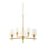 Modern European furniture - 5-Light Glass Chandelier - www.oroa.com