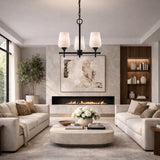 Modern European furniture - Glass 3-Light Chandelier - www.oroa.com