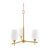 Modern European furniture - Glass 3-Light Chandelier - www.oroa.com