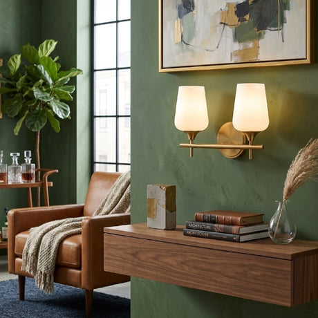 Modern European furniture - Glass Shade Wall Lamp - www.oroa.com