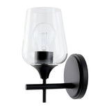 Modern European furniture - Black Framed Glass Wall Lamp - www.oroa.com