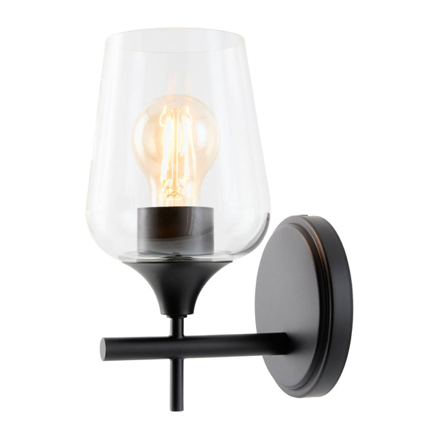 Modern European furniture - Black Framed Glass Wall Lamp - www.oroa.com
