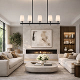Modern European furniture - Glass 5-Light Linear Chandelier - www.oroa.com