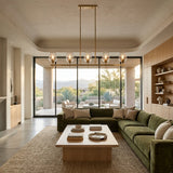 Modern European furniture - Glass 5-Light Linear Chandelier - www.oroa.com