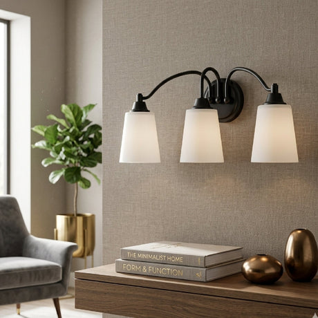 Modern European furniture - Glass Shades 3-Light Wall Lamp - www.oroa.com