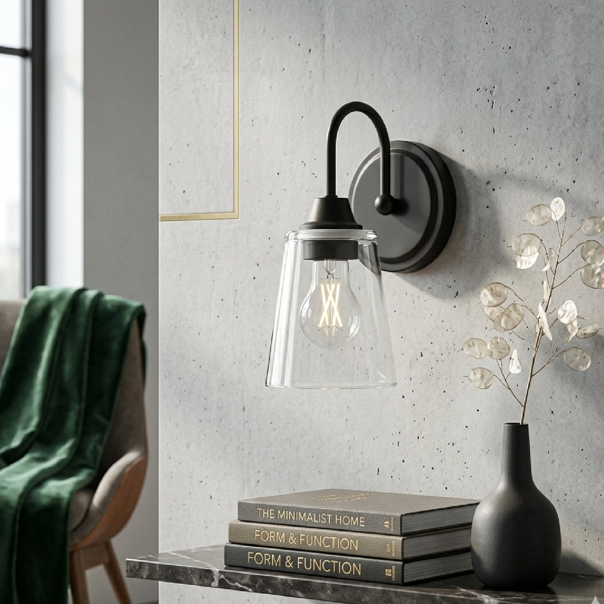 Modern European furniture - Glass Wall Lamp - www.oroa.com