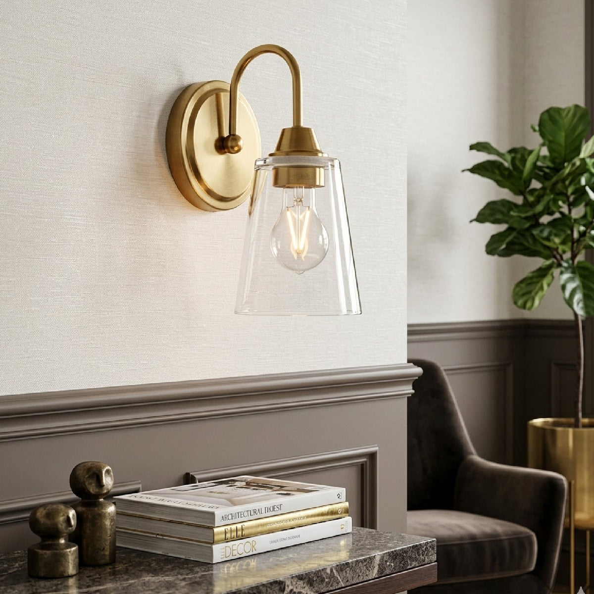 Modern European furniture - Glass Wall Lamp - www.oroa.com