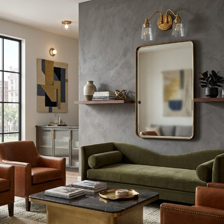 Modern European furniture - Glass Shades 2-Light Wall Lamp - www.oroa.com