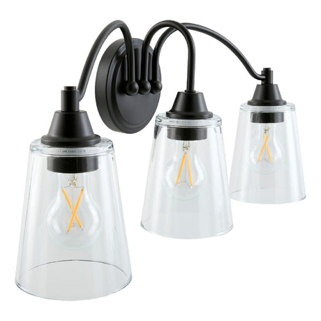 Modern European furniture - Glass Shades 3-Light Wall Lamp - www.oroa.com