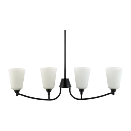Modern European furniture - Glass Shades 4-Light Chandelier - www.oroa.com