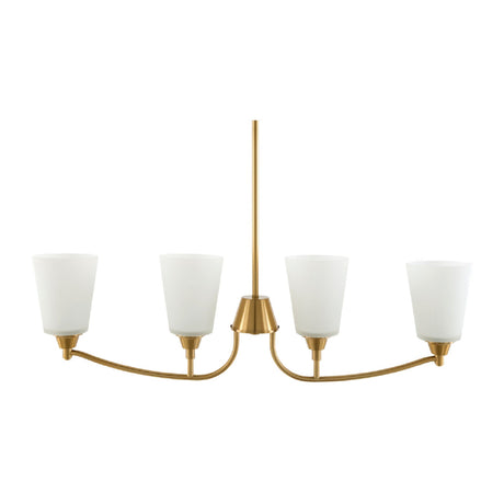 Modern European furniture - Glass Shades 4-Light Chandelier - www.oroa.com