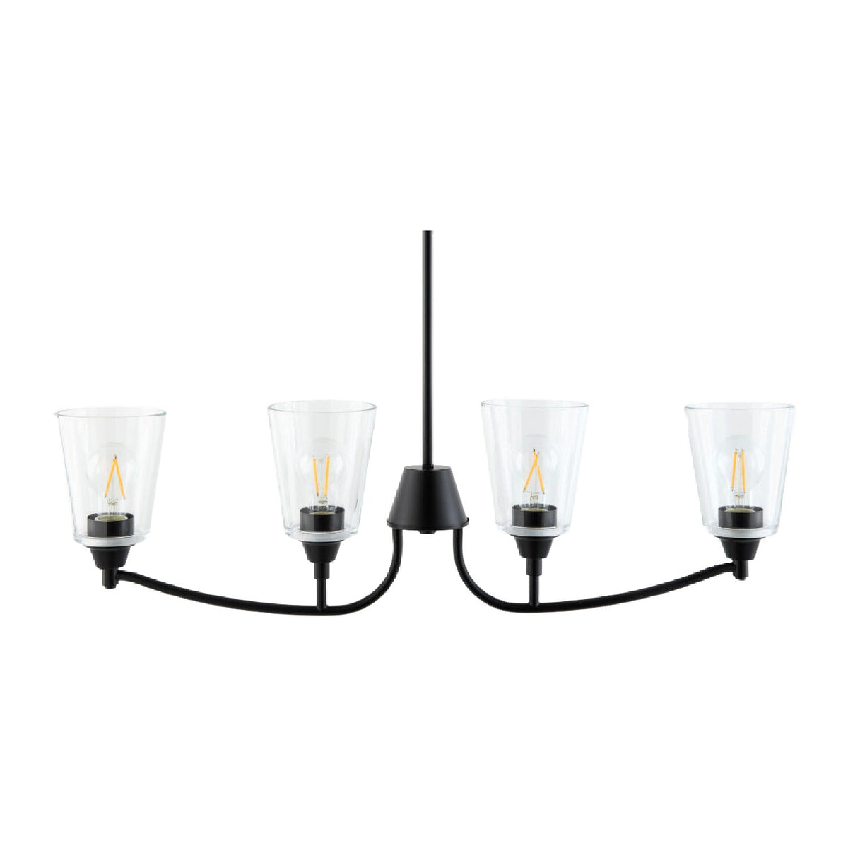 Modern European furniture - Glass Shades 4-Light Chandelier - www.oroa.com