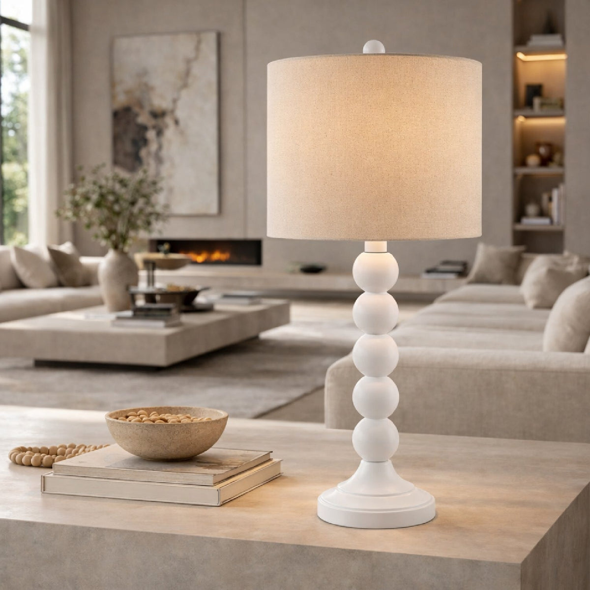 Modern European furniture - Stacked Spheres Accent Table Lamp L - www.oroa.com