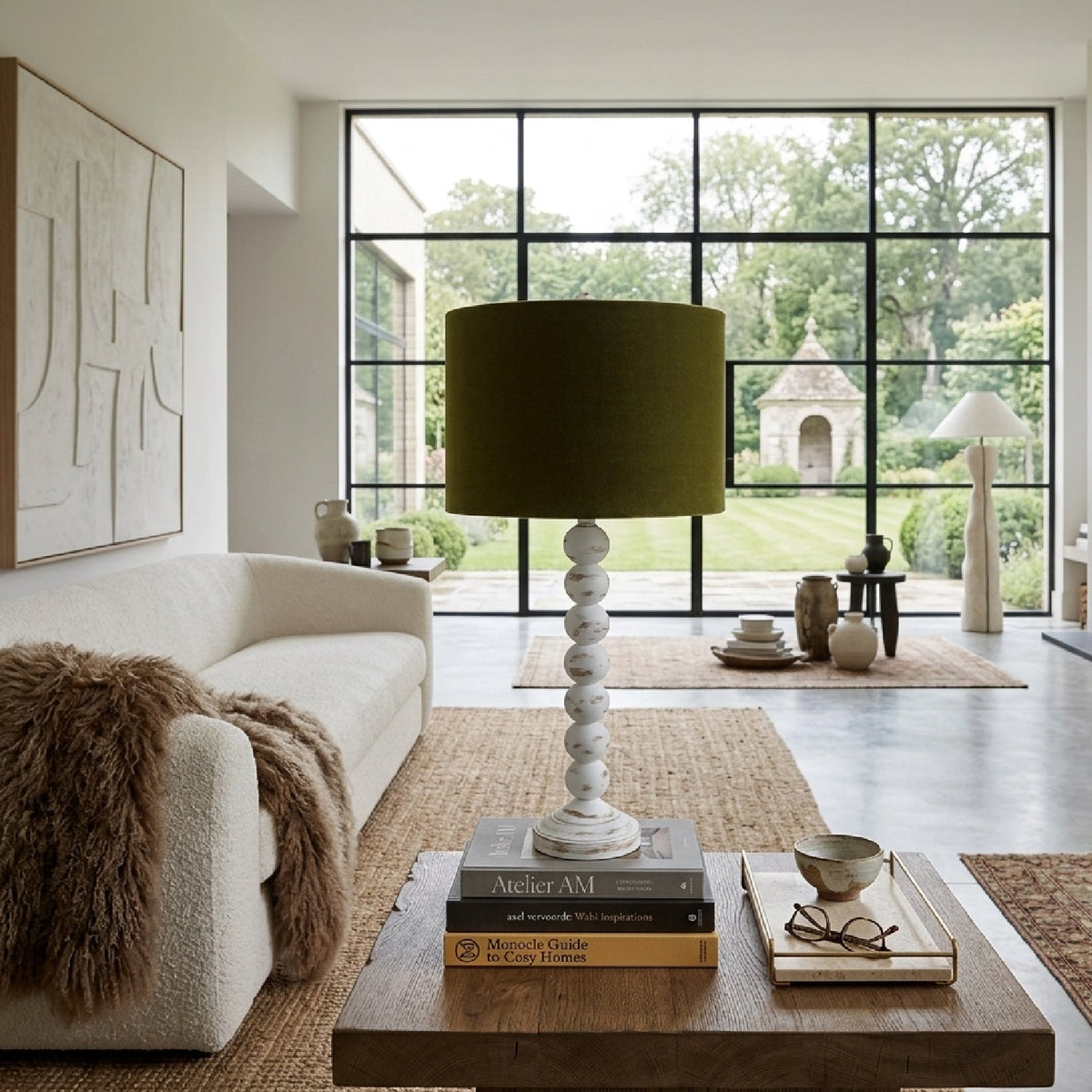 Modern European furniture - Stacked Spheres Accent Table Lamp L - www.oroa.com