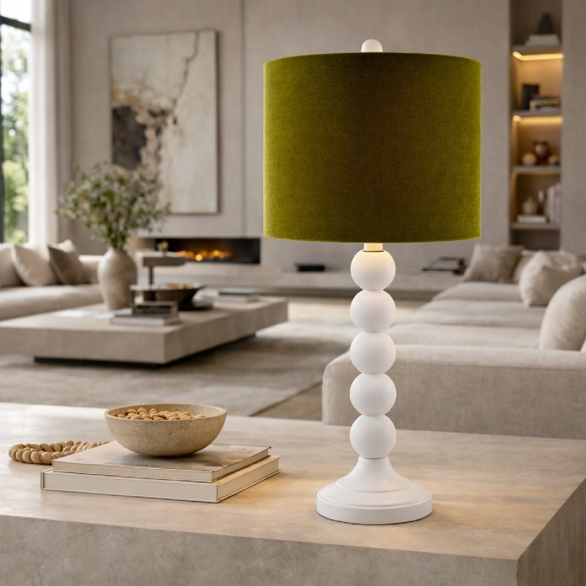 Modern European furniture -Stacked Spheres Accent Table Lamp S - www.oroa.com 
