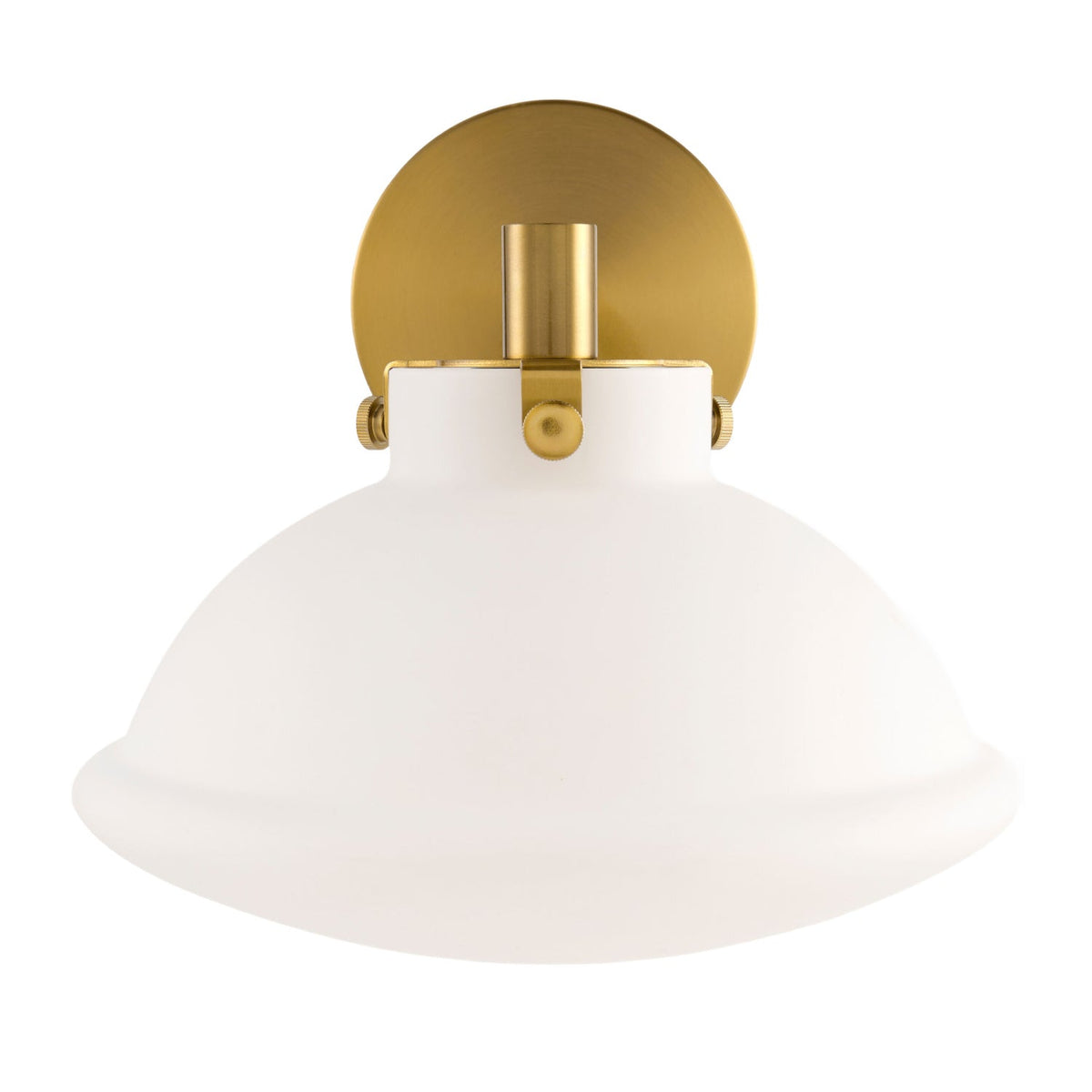Modern European furniture - White Glass Dome Wall Lamp - www.oroa.com
