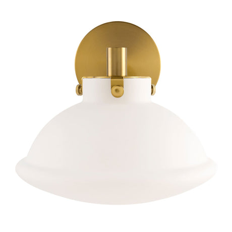 Modern European furniture - White Glass Dome Wall Lamp - www.oroa.com