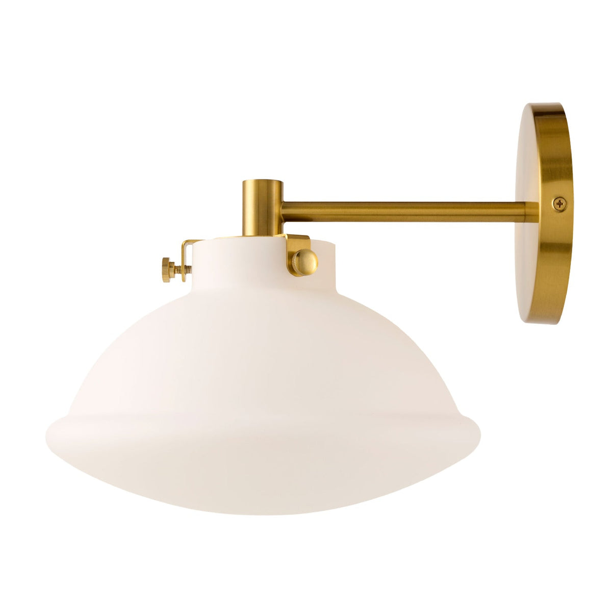 Modern European furniture - White Glass Dome Wall Lamp - www.oroa.com