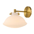 Modern European furniture - White Glass Dome Wall Lamp - www.oroa.com