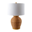 Modern European furniture - Brown Rattan Accent Table Lamp - www.oroa.com