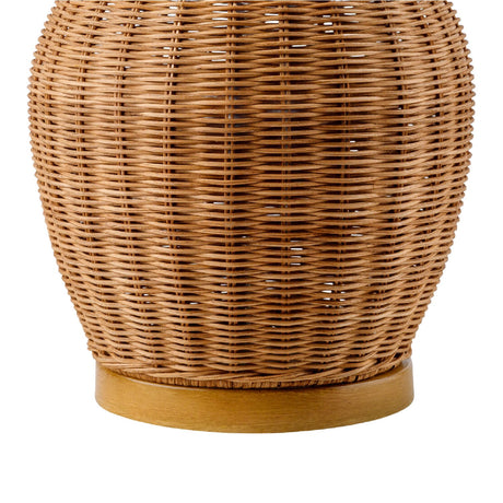 Modern European furniture - Brown Rattan Accent Table Lamp - www.oroa.com