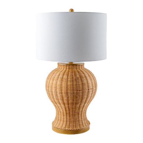Modern European furniture - Brown Rattan Accent Table Lamp - www.oroa.com
