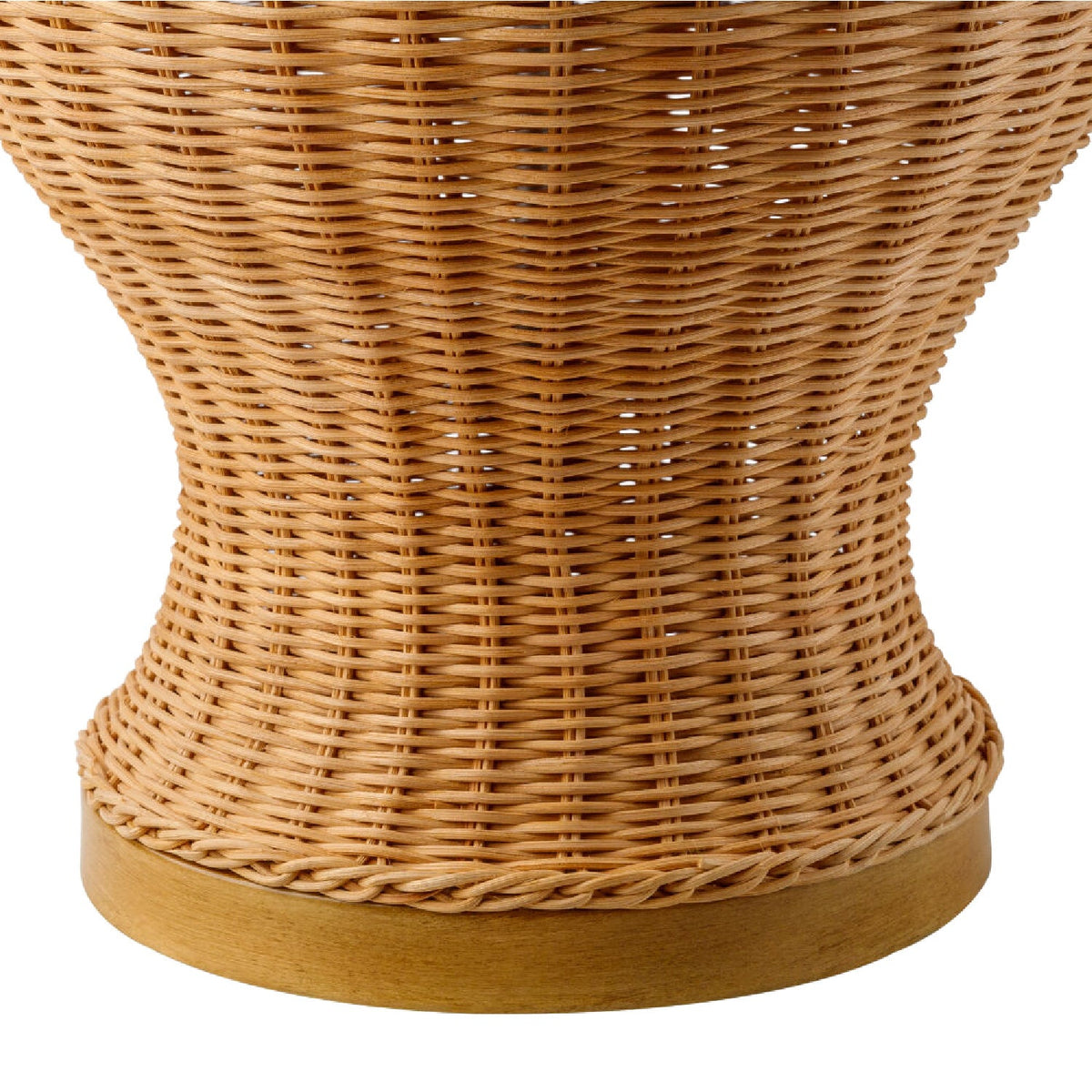 Modern European furniture - Brown Rattan Accent Table Lamp - www.oroa.com
