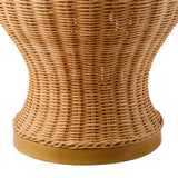 Modern European furniture - Brown Rattan Accent Table Lamp - www.oroa.com