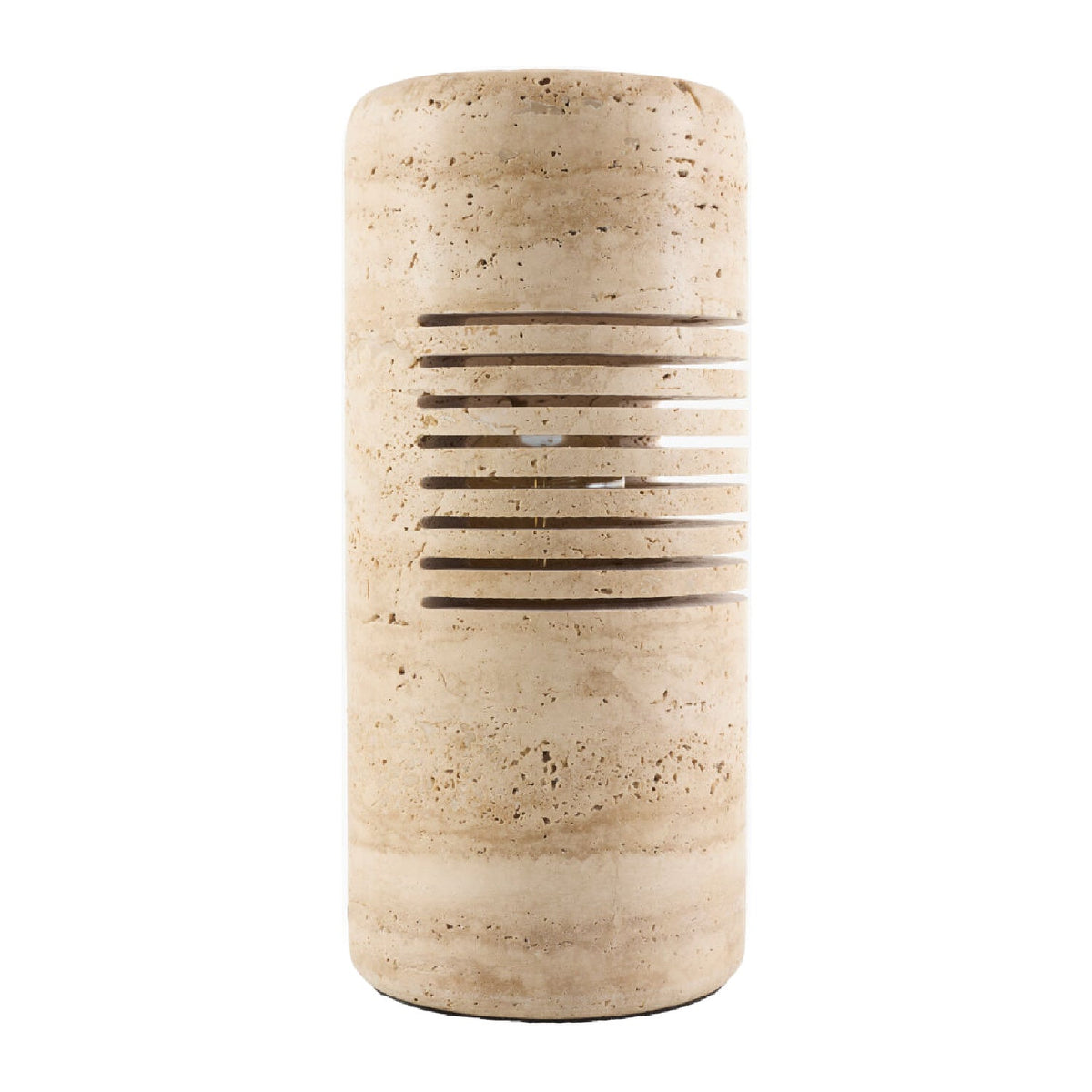 Modern European furniture - Beige Travertine Accent Table Lamp - www.oroa.com