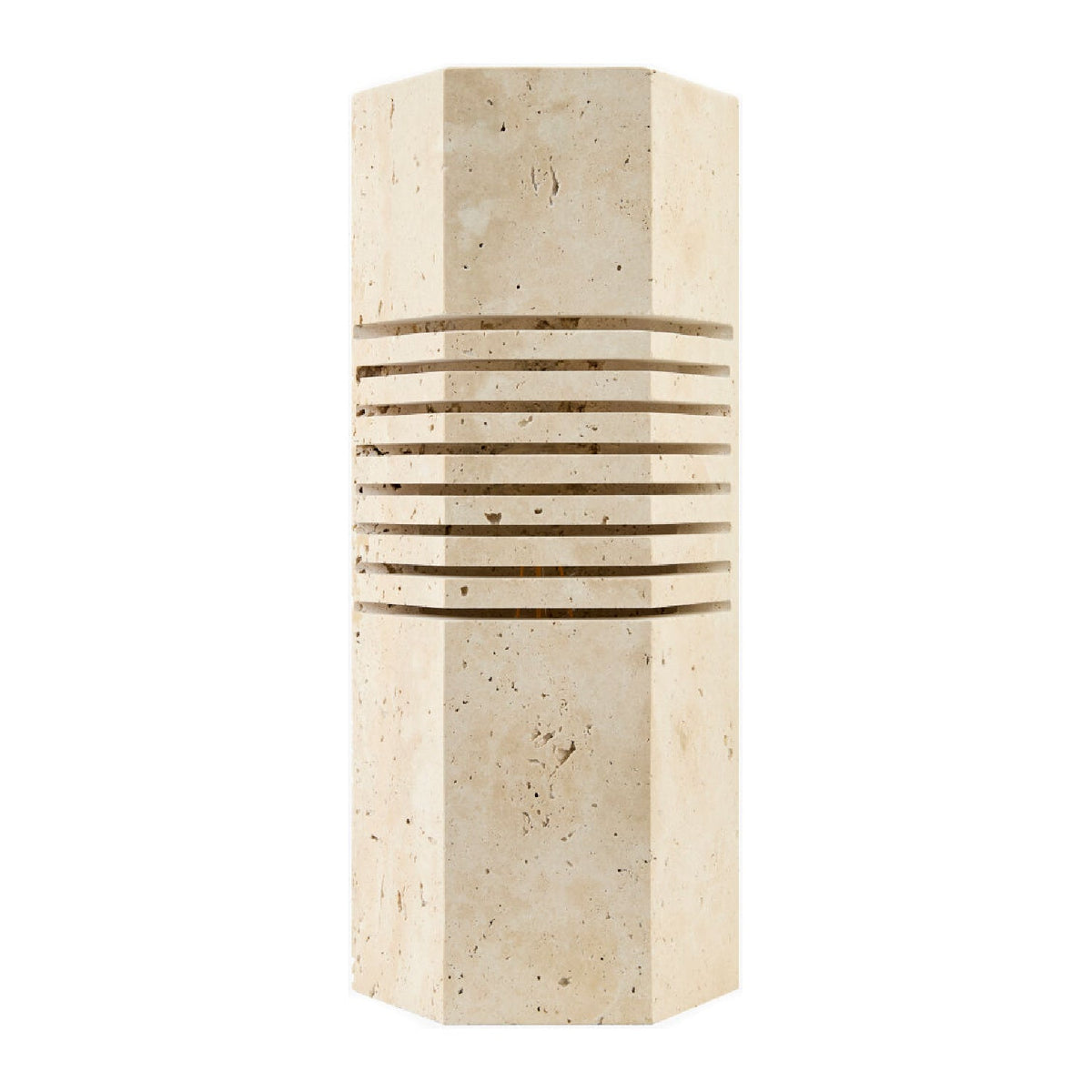 Modern European furniture - Beige Travertine Accent Table Lamp - www.oroa.com