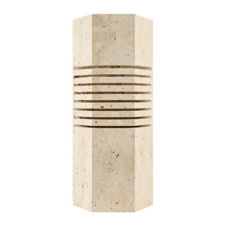 Modern European furniture - Beige Travertine Accent Table Lamp - www.oroa.com