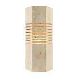 Modern European furniture - Beige Travertine Accent Table Lamp - www.oroa.com