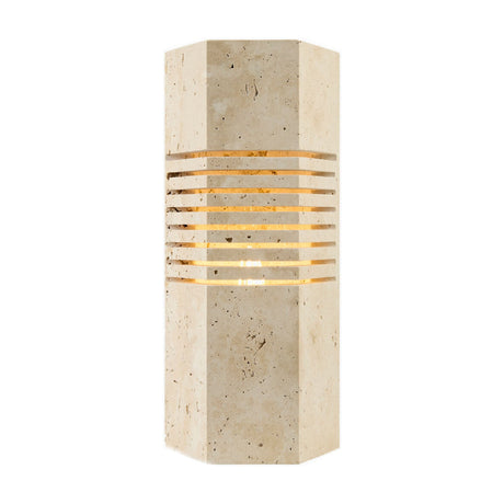 Modern European furniture - Beige Travertine Accent Table Lamp - www.oroa.com