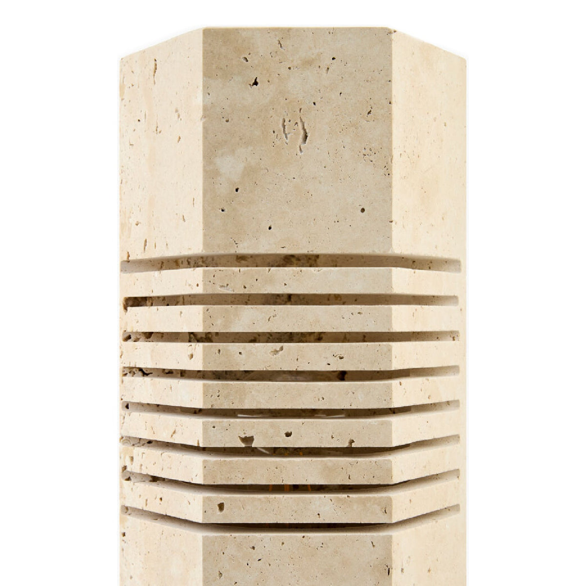 Modern European furniture - Beige Travertine Accent Table Lamp - www.oroa.com