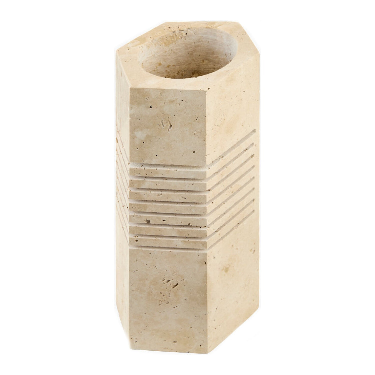 Modern European furniture - Beige Travertine Accent Table Lamp - www.oroa.com
