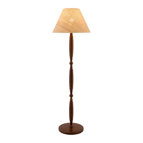 Modern European furniture - Brown Linen Accent Floor Lamp - www.oroa.com