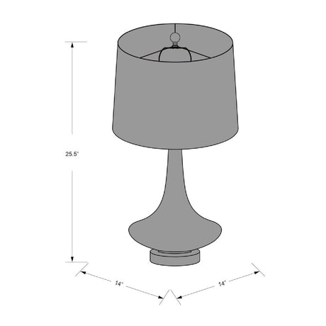 Modern European furniture - Orange Glass Accent Table Lamp - www.oroa.com