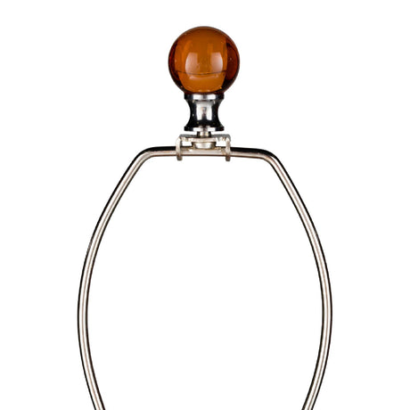 Modern European furniture - Orange Glass Accent Table Lamp - www.oroa.com