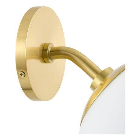 Modern European furniture - White Glass Wall Lamp - www.oroa.com