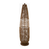 Modern European furniture - Natural Rattan Accent Floor Lamp - www.oroa.com